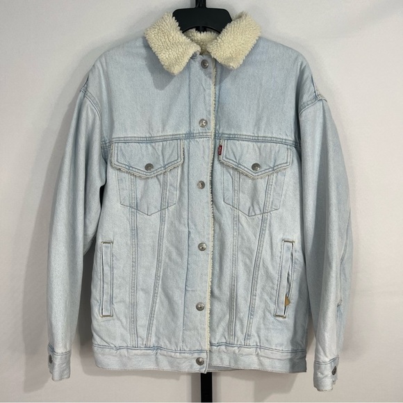 Levi's denim heavy jacket size small - Picture 1 of 14